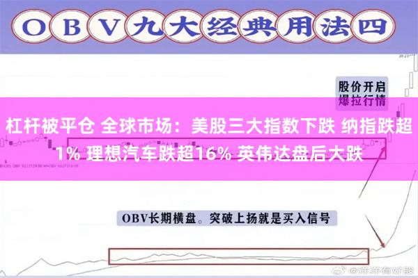 杠杆被平仓 全球市场：美股三大指数下跌 纳指跌超1% 理想汽车跌超16% 英伟达盘后大跌