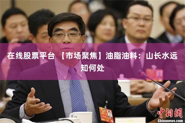 在线股票平台 【市场聚焦】油脂油料：山长水远知何处