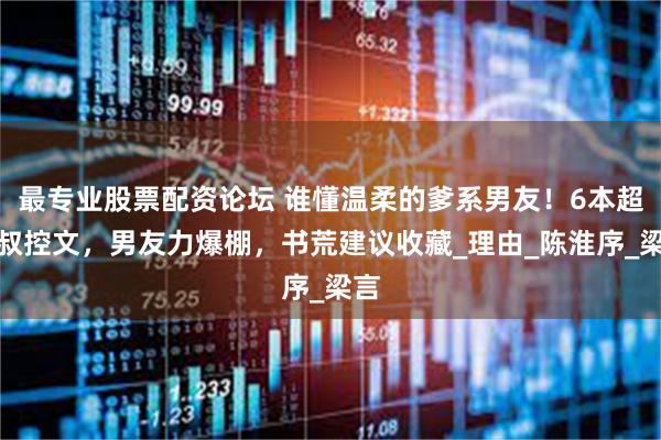 最专业股票配资论坛 谁懂温柔的爹系男友！6本超甜叔控文，男友力爆棚，书荒建议收藏_理由_陈淮序_梁言