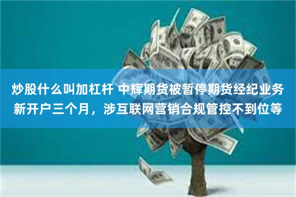 炒股什么叫加杠杆 中辉期货被暂停期货经纪业务新开户三个月,涉互联网营销合规管控不到位等